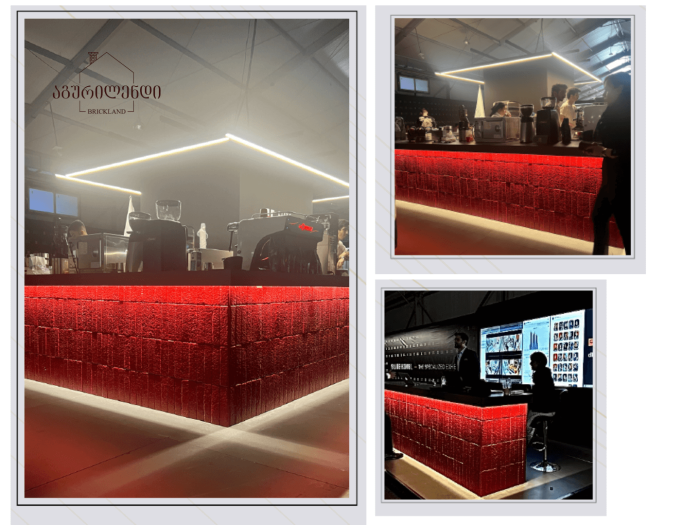 ხელნაკეთი მოჭიქული აგური